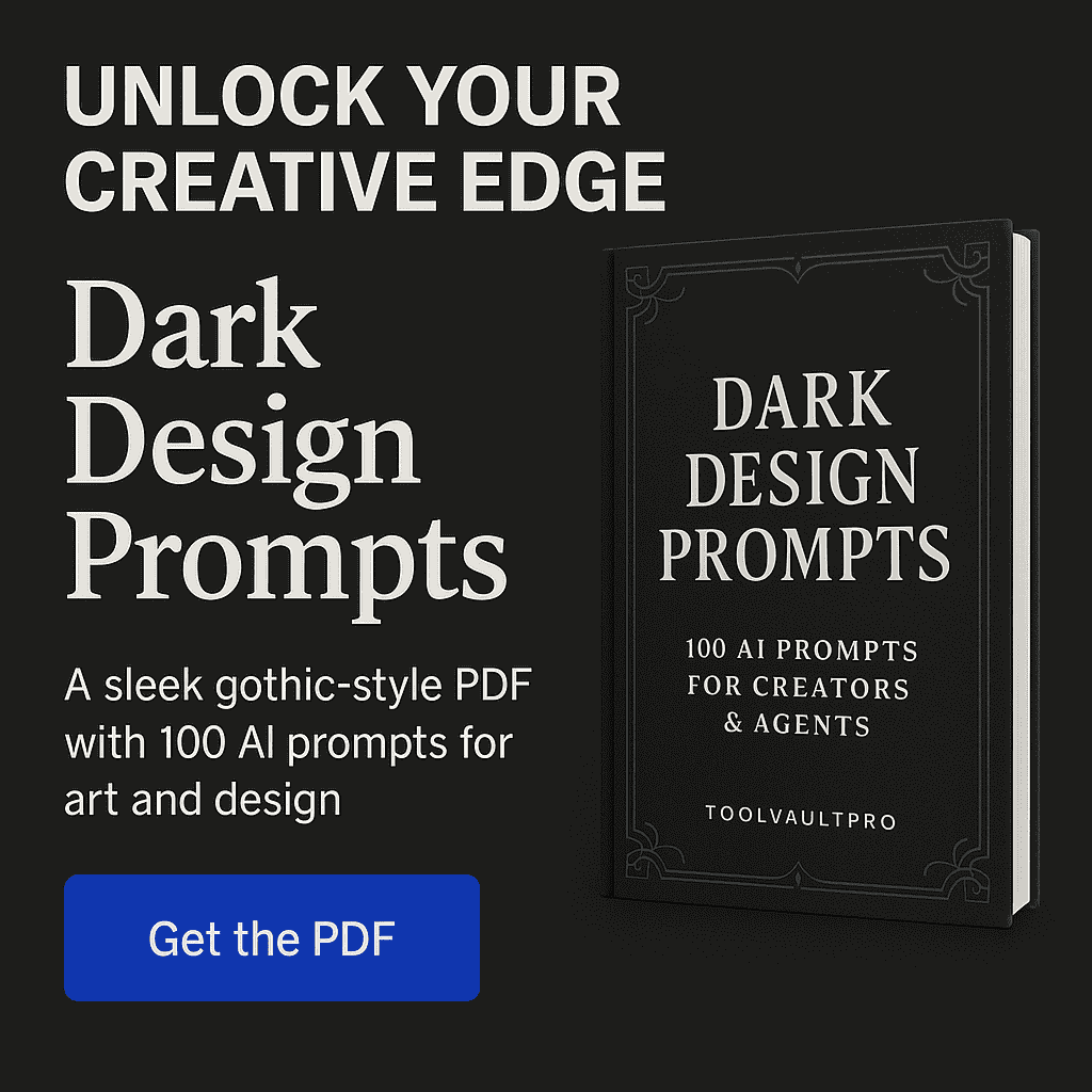 Dark Design Prompts Banner